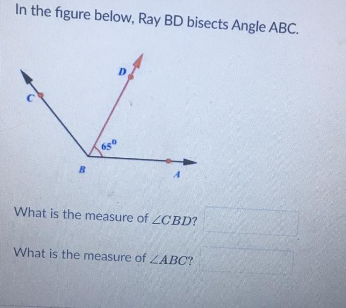 Ray bd bisects angle abc