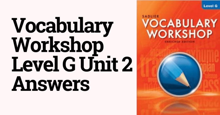 Vocab workshop level f unit 2 answers