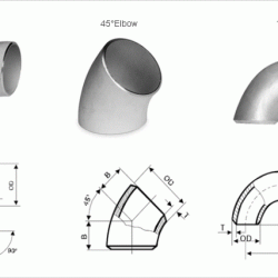 For the 180 degree elbow and nozzle