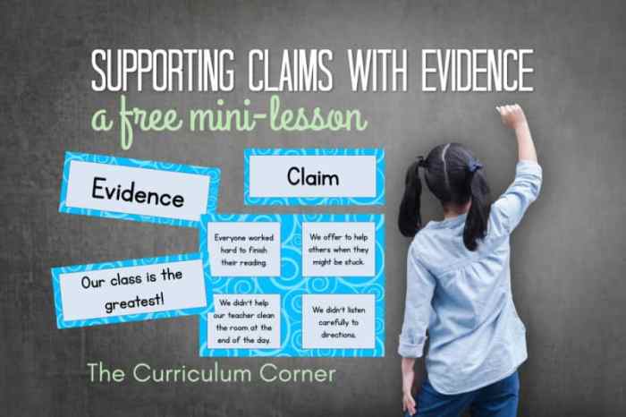 Unit 2 claims and evidence - writing quiz