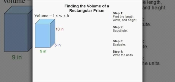 Volume rectangular prism answer key