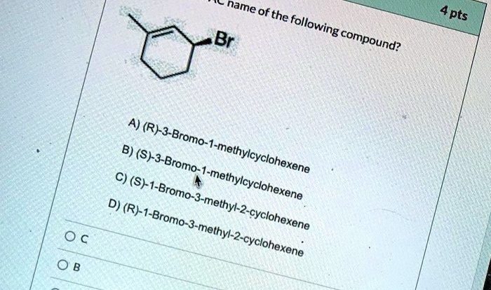 Rank the following compounds in order of increasing stability.